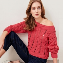 Littledesire Long Sleeve Knitwear Sweater 