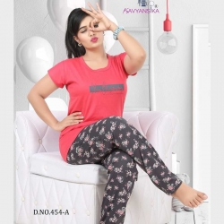 Printed Top and Pajama Set for Women
