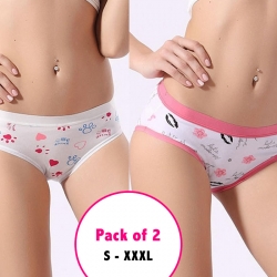 Littledesire Daily Wear Cotton Panties (2 Pcs)