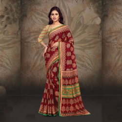 Littledesire Printed Dyna Silk Saree