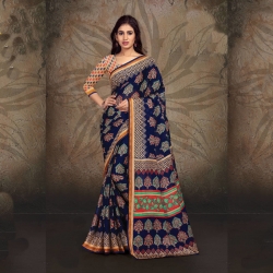 Littledesire Printed Dyna Silk Saree