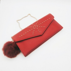 PU Leather Clutch Hasp Handbags Wallet 