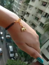 Elephant Charm Mangal sutra Bracelet