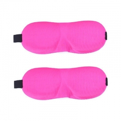 Travel 3D Solid Sleeping Comfortable Rest Blindfold Eye Mask - Pack of 2 