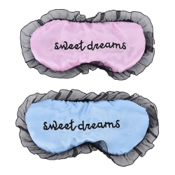 Sweet Dreams Baby Pink & Blue Silk Sleep Eye Mask (Pack of 2)