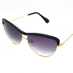 Littledesire Designer Vintage Metal Oval Sunglasses 