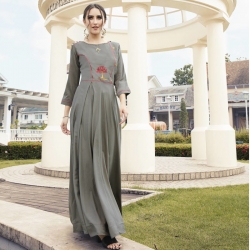 Littledesire Latest Stylish Embroidered Work Gown