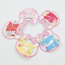 Cute Rabbit Tik Tak Hairpin Babies Kids Girls Pack of 5