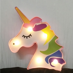 Unicorn Lamp LED Night Light 3D Painted Lamp Table Decoration
