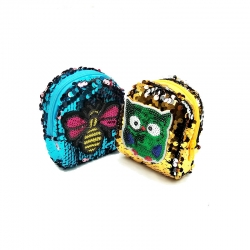 Sequins Mini Wallet With Key Ring 4 inch Pack Of 2