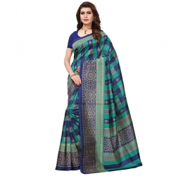 Littledesire Art Silk Printed Saree With Blouse