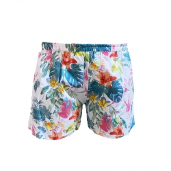 Cotton Blend Women Floral Print Shorts