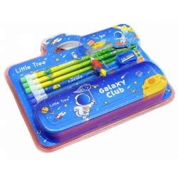 Stationary Kit Storage Metal Pencil Box Eraser Sharpener Set for kids