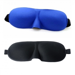 Travel 3D Solid Sleeping Comfortable Rest Eye Mask - Pack of 2  