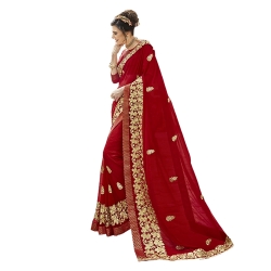 Littledesire Georgette Silk Embroidered Work Saree