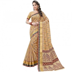 Littledesire Cotton Printed Designer Saree With Blouse