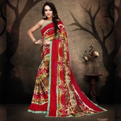 Littledesire Rennial Printed Saree With Blouse