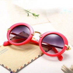 Stylish Round Retro Anti-UV400 Unisex Kids European Sunglasses