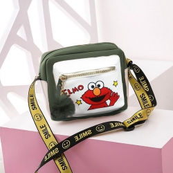 Forever Young Cartoon Pu Leather Shoulder Messenger Bag 