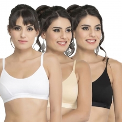 Women Seamless Stretch Yoga Sports Bra - 3 Pcs