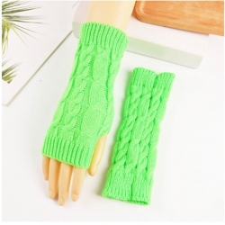 Knitted Woollen Warm and Fashionable Fingerless Winter Gloves 