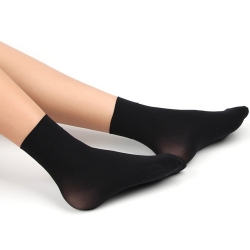 Littledesire Sexy Crystal Socks Without Thumb for Women - 4 Pairs