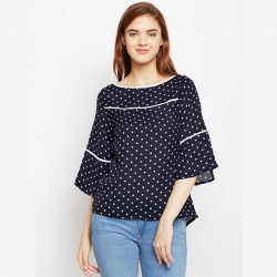 Littledesire Crepe Printed Women Top