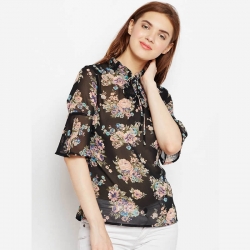 Georgette Floral Printed Women Top