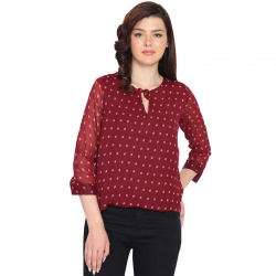 Littledesire Chiffon Printed Top