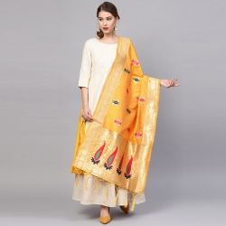 Littledesire Banarasi Silk Zari Woven Dupatta