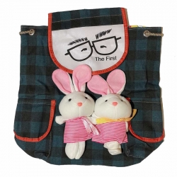 Cute Rabbit Soft Shoulder Kids Picnic Travel Backpack 14 Inch