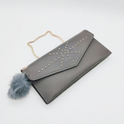 PU Leather Clutch Hasp Handbags Wallet 