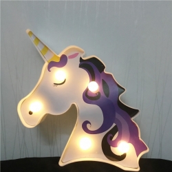 Unicorn Lamp LED Night Light 3D Painted Lamp Table Decoration