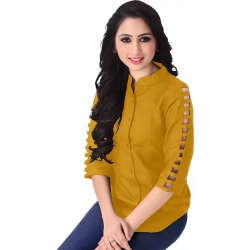 Rayon Plain Women Casual Top