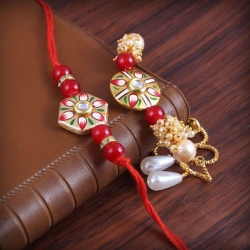 Bhaiya Bhabhi Designer Bracelet Rakhi Set 