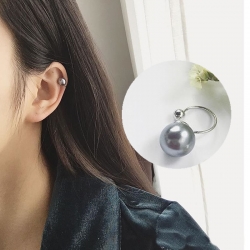 Elegant Pearl U-shaped Ear Clip Insert without Ear Piercing  1 pcs