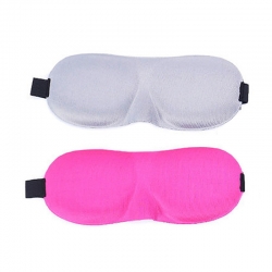 Travel 3D Solid Sleeping Comfortable Rest Blindfold Eye Mask - Pack of 2