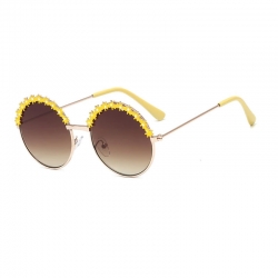 Littledesire Metal Frame Girls Fashion Trendy Sunglasses