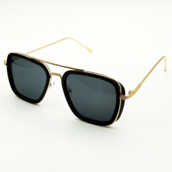 Vintage Style Metal Frame Square Men Sunglasses