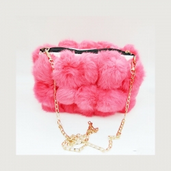 Design Fur Ball Soft Fluffy Sling Bag