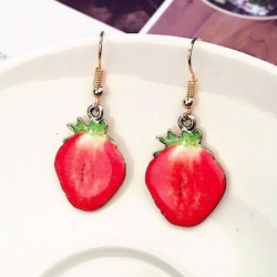 Cute Fruit Strawberry Earrings 