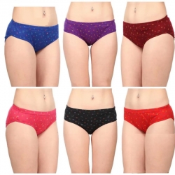 Cotton Printed Daily Wear Panty Pack of 6