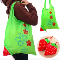 2 pcs Strawberry Foldable Grocery Retail Shopping Bag