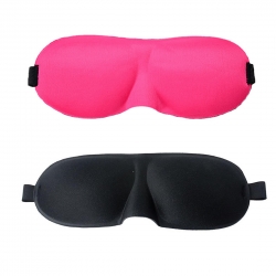 Travel 3D Solid Sleeping Comfortable Rest Eye Mask - Pack of 2