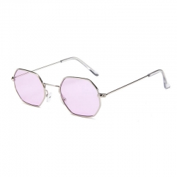 Classic Hexagon Shape Metal Frame Unisex Sunglasses UV400