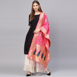 Littledesire Banarasi Silk Zari Woven Dupatta