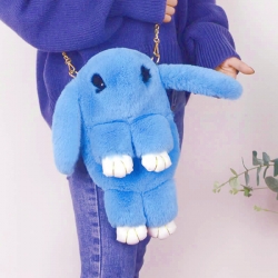 Cute Cartoon Rabbit Fluffy Bunny Crossbody Chain Bag
