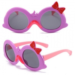 Cute Cartoon Duck Bow Design Anti-UV Spectacles Kids Sunglasses 