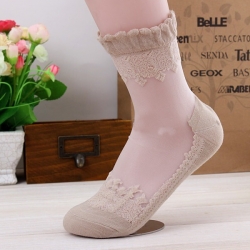 Ultrathin Transparent Lace Short Socks