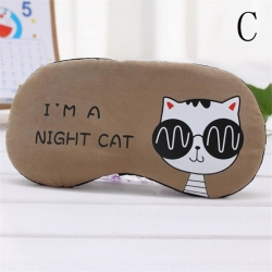 Littledesire Cartoon Cat Printed  Sleeping Eye Mask